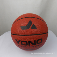 YONO brand high quality classic pu leather basketball custom basketball ball for training